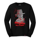 Camiseta Manga Longa Freddy Krueger Filme Terror 80s