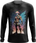 Camiseta Manga Longa Gladiador Romano Toon 6