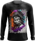 Camiseta Manga Longa Índio Apache Tribo Americana Oeste 1 - Kasubeck Store