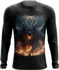 Camiseta Manga Longa Leviathan Infernal Fogo 4 - Kasubeck Store