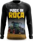 Camiseta Manga Longa Made in Roça Agro Trator Brasil