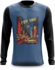 Camiseta Manga Longa New York Cidade das Luzes