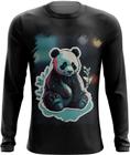 Camiseta Manga Longa Panda Com Roupa Estilosa 3