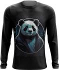 Camiseta Manga Longa Panda Com Roupa Estilosa 6