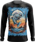 Camiseta Manga Longa Pesca Esportiva Peixes Azul Paz 4 - Kasubeck Store