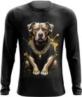 Camiseta Manga Longa Pitbull com Headphones 2