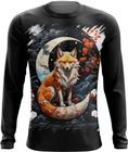 Camiseta Manga Longa Raposa Japonesa Kitsune Lenda 5