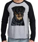 Camiseta Manga Longa Rottweiler sério