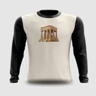 Camiseta Manga Longa Templo Romano Antigo