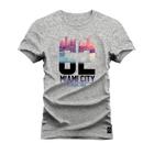 Camiseta Manhattan Vibes Plus Size Extra Grande Estampa Dtf Premium