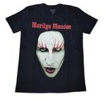 Camiseta Marilyn Manson Blusa Adulto Banda de Rock Oficial Licenciado Unissex Of0070 BM