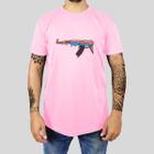 Camiseta Masculina Adulto Casual Algodão Premium Estampada Gola Redonda Sorvete Arm