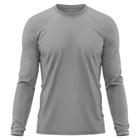 Camiseta Masculina Adulto Proteção Solar UV Manga Longa Segunda Pele Dry Fit