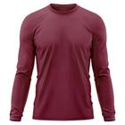 Camiseta Masculina Adulto Proteção Solar UV Manga Longa Segunda Pele Dry Fit