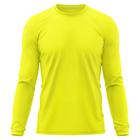 Camiseta Masculina Adulto Proteção Solar UV Manga Longa Segunda Pele Dry Fit