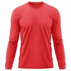 Camiseta Masculina Adulto Proteção Solar UV Manga Longa Segunda Pele Dry Fit