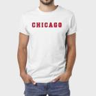 Camiseta Masculina Algodão Chicago Premium