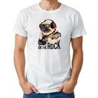 Camiseta Masculina Algodão Estampa On The Rock Casual