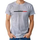 Camiseta Masculina Algodão Estampa Paris Casual