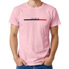 Camiseta Masculina Algodão Estampa Paris Casual