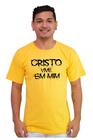 Camiseta Masculina Algodão Evangélica Cristo Vive em mim
