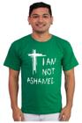 Camiseta Masculina Algodão Evangélica Não Me Envergonho