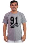 Camiseta Masculina Algodão Evangélica Salmo 91