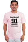 Camiseta Masculina Algodão Evangélica Salmos 91