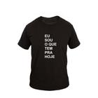 Camiseta Masculina Algodão Manga Curta Eu Sou Casual