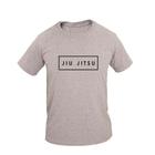 Camiseta Masculina Algodão Manga Curta Jiu Jitsu Quadrado