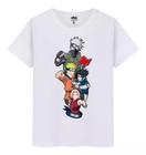 Camiseta Masculina Algodão Naruto Kakashi Sakura Camisa