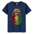 Camiseta Masculina Algodão Premium Casual Leão Reggae