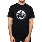 Camiseta Masculina Algodao Premium Estampa Motoqueira Salto Alto Macia Gola Redonda