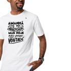 Camiseta masculina amanhã eu me arrependo, mas hoje não passo vontade