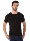 Camiseta Masculina Anistia Slim Visco Flame Elastano Preto