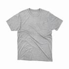 Camiseta Masculina Básica de Algodão Cinza Mescla P ao G3 Tamanhos Grandes Plus Size - Gira e Pira