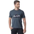 Camiseta Masculina Básica Estampa Batman Black Manga Baby Look Tendência Casual