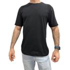 Camiseta masculina básica lisa gola redonda branca preta caqui