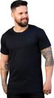 Camiseta Masculina Básica Slim Manga Curta Malha Algodão Peruano Bordada Conforto Qualidade