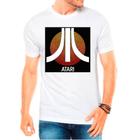 Camiseta Masculina Branca Atari games jogos 01