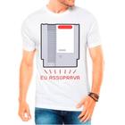 Camiseta Masculina Branca Cartucho Jogos Games