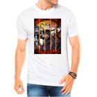 Camiseta Masculina Branca Desenho Naruto Anime 12