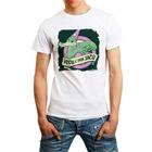 Camiseta Masculina Branca Desenho Picapau Jacaré