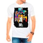 Camiseta Masculina Branca GTA V Carros jogos games 02