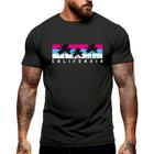 Camiseta Masculina California Enjoy Verão Manga Curta Gola Redonda Academia Shopping 100% Algodão