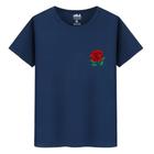 Camiseta Masculina Casual Algodão Premium Flor Vermelha