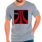 Camiseta Masculina Cinza Atari games jogos 02