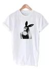 Camiseta Masculina Com Estampa Ariana Grande Coelhinha