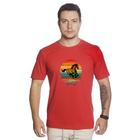 Camiseta Masculina Country Estampa Cavalo Algodão Gola Redonda Manga Curta Rodeio Festa Peao