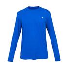 Camiseta Masculina Curtlo Active Fresh Manga Longa Azul Royal